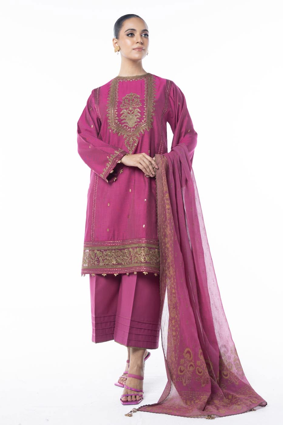 Al Karam | Winter 24 | F3-11C-24 by Alkaram - Designer Dress - Type: Ladies Clothes - Available at Libayah - 100% Original