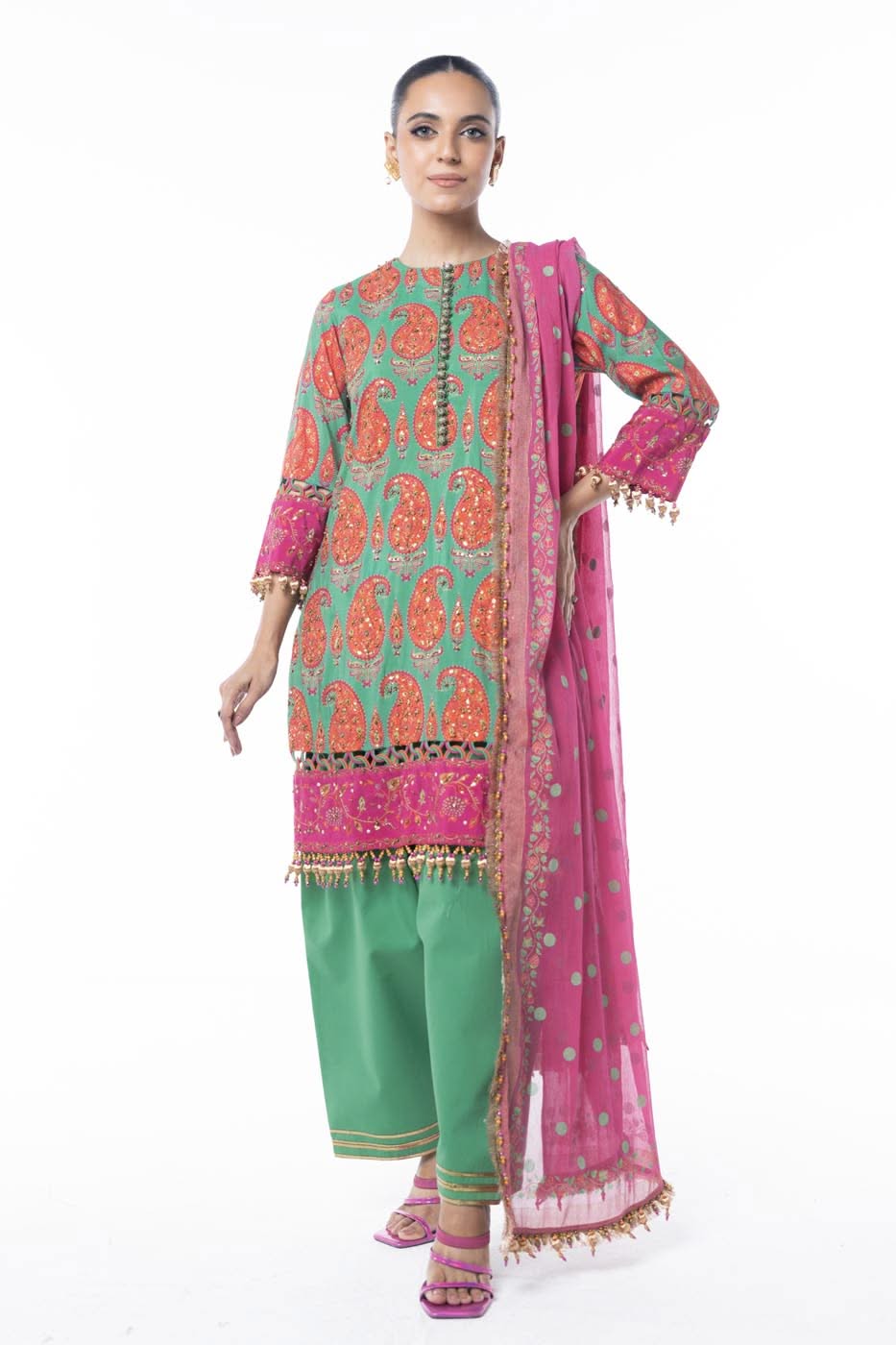 AlKaram | Festive Collection | F3-12D-24 by Alkaram - Designer Dress - Type: Ladies Clothes - Available at Libayah - 100% Original
