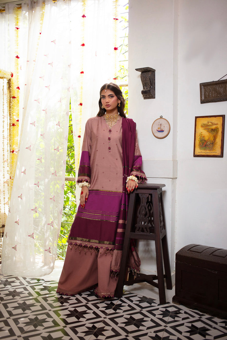 Al Karam | Winter 24 | F3-23H-24 by Alkaram - Designer Dress - Type: Ladies Clothes - Available at Libayah - 100% Original