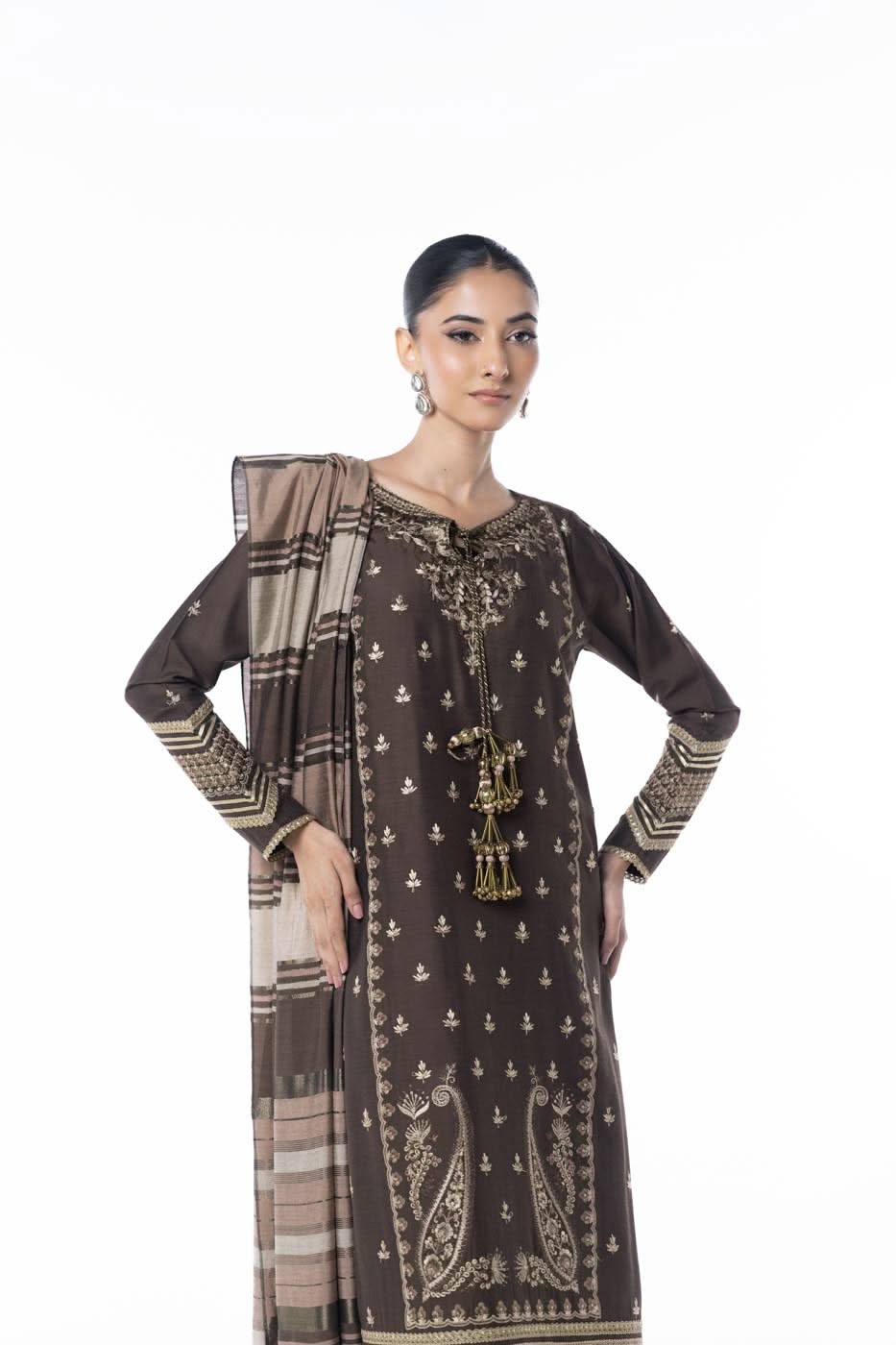 Al Karam | Winter 24 | F3-25H-24 by Alkaram - Designer Dress - Type: Ladies Clothes - Available at Libayah - 100% Original