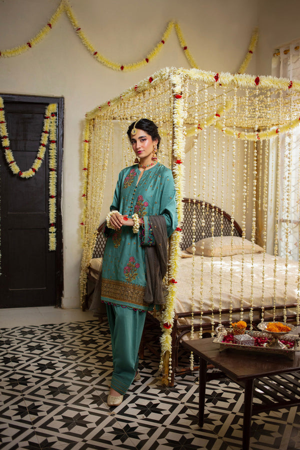 AlKaram | Festive Collection | F3-28I-24 by Alkaram - Designer Dress - Type: Ladies Clothes - Available at Libayah - 100% Original