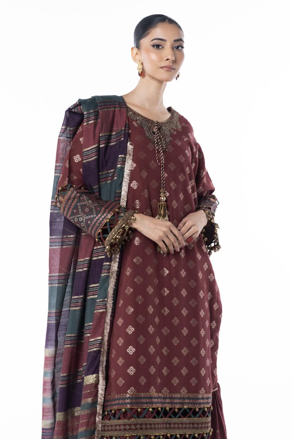 Al Karam | Winter 24 | F3-3A-24 by Alkaram - Designer Dress - Type: Ladies Clothes - Available at Libayah - 100% Original