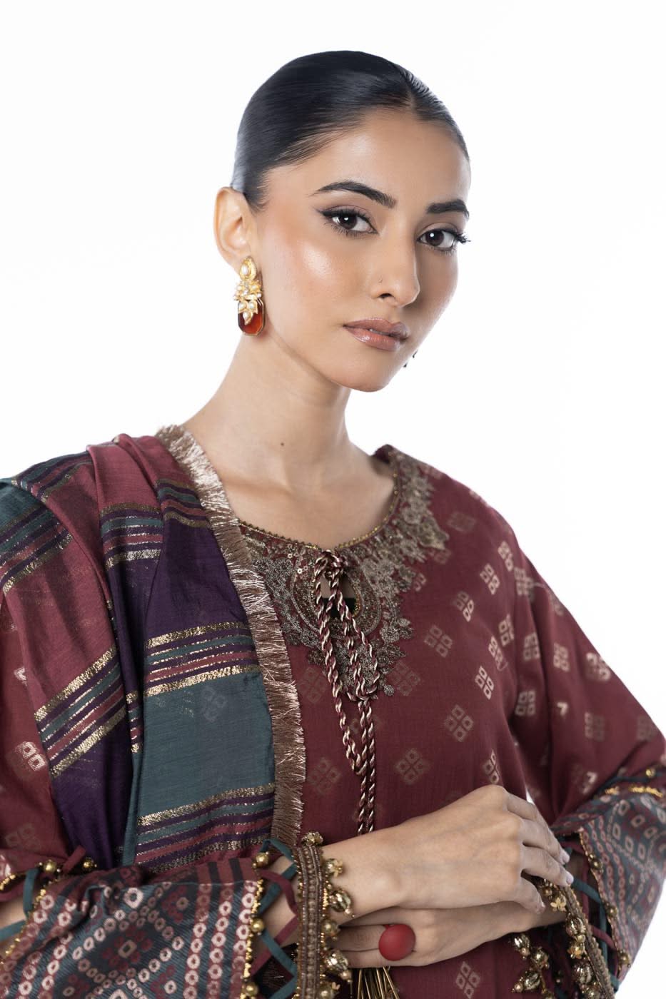 Al Karam | Winter 24 | F3-3A-24 by Alkaram - Designer Dress - Type: Ladies Clothes - Available at Libayah - 100% Original