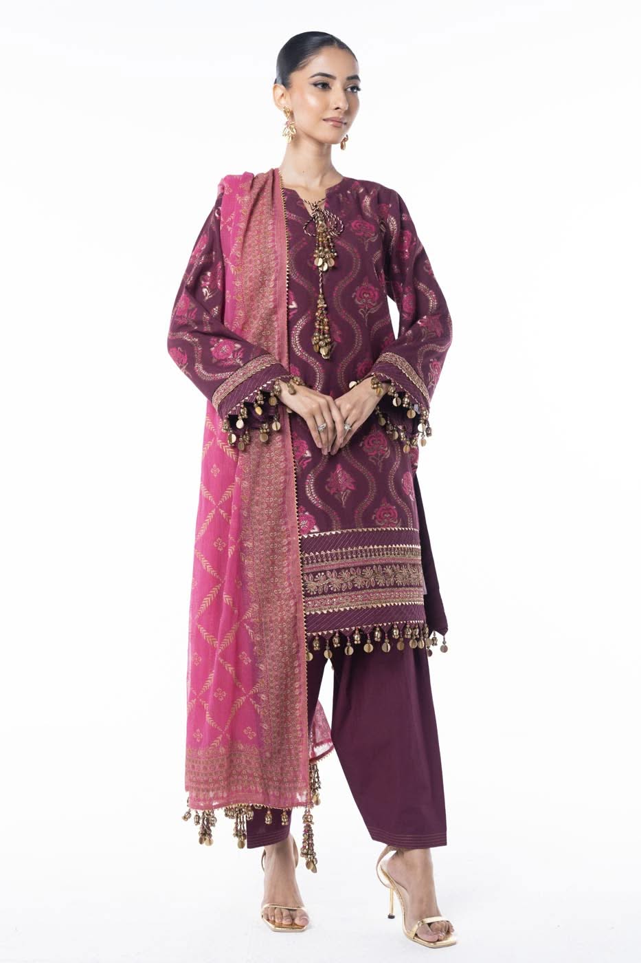 Al Karam | Winter 24 |  F3-5A-24 by Alkaram - Designer Dress - Type: Ladies Clothes - Available at Libayah - 100% Original
