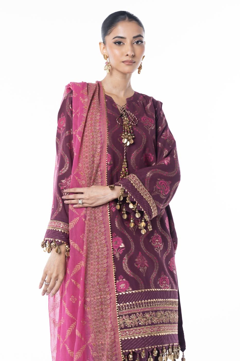 Al Karam | Winter 24 |  F3-5A-24 by Alkaram - Designer Dress - Type: Ladies Clothes - Available at Libayah - 100% Original