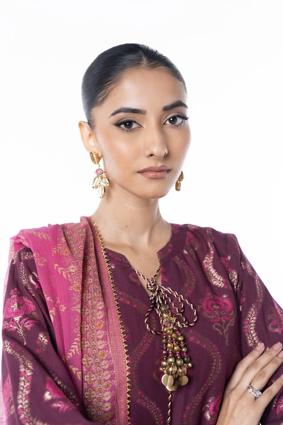Al Karam | Winter 24 |  F3-5A-24 by Alkaram - Designer Dress - Type: Ladies Clothes - Available at Libayah - 100% Original