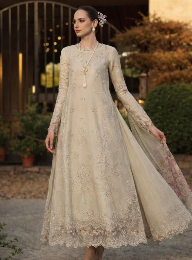 Saadia Asad | Luxury Eid Schiffli Laserkari 26 | D2 - B - Aloura by Saadia Asad - Designer Dress  - Type : Ladies Clothes - Available at Libayah - 100% Original 