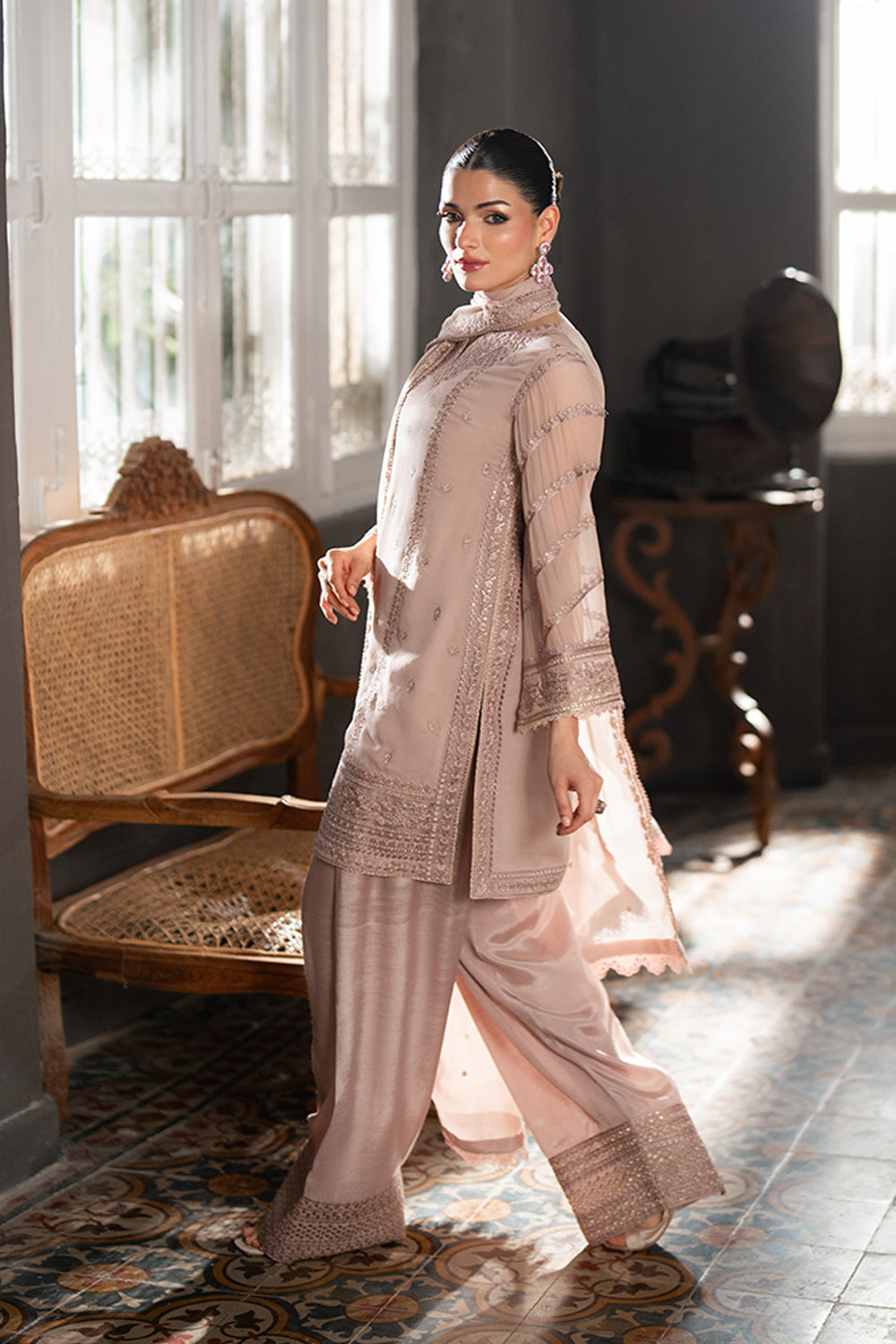 Azure | Ensembles | Faded Rouge by Azure - Designer Dress  - Type : Ladies Clothes - Available at Libayah - 100% Original 