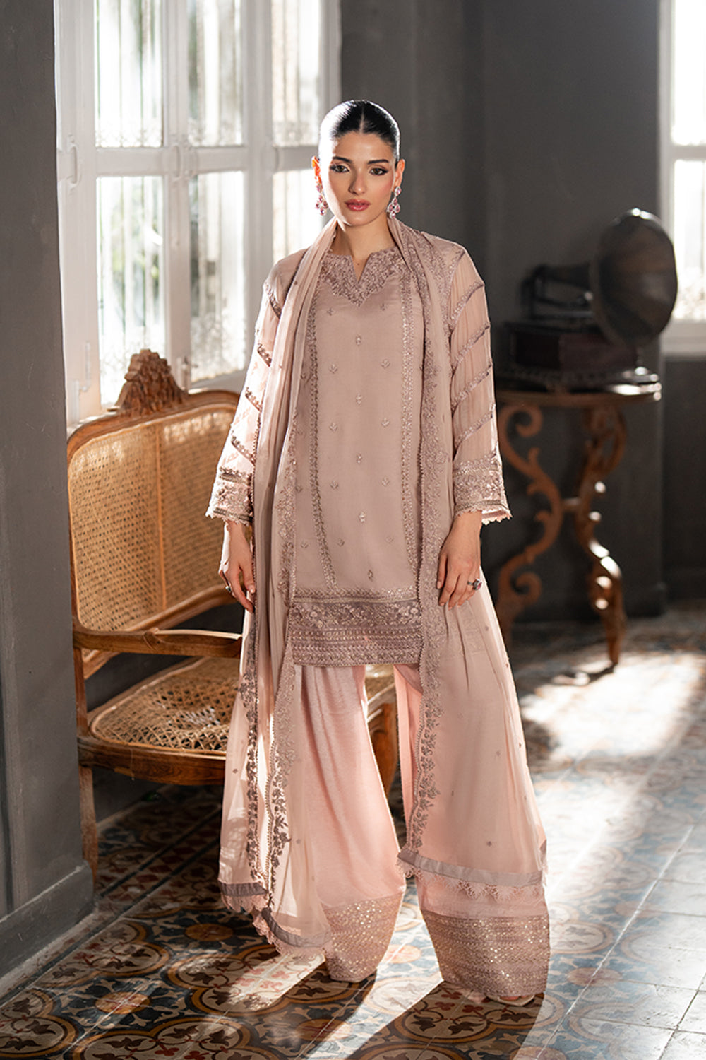 Azure | Ensembles | Faded Rouge by Azure - Designer Dress  - Type : Ladies Clothes - Available at Libayah - 100% Original 