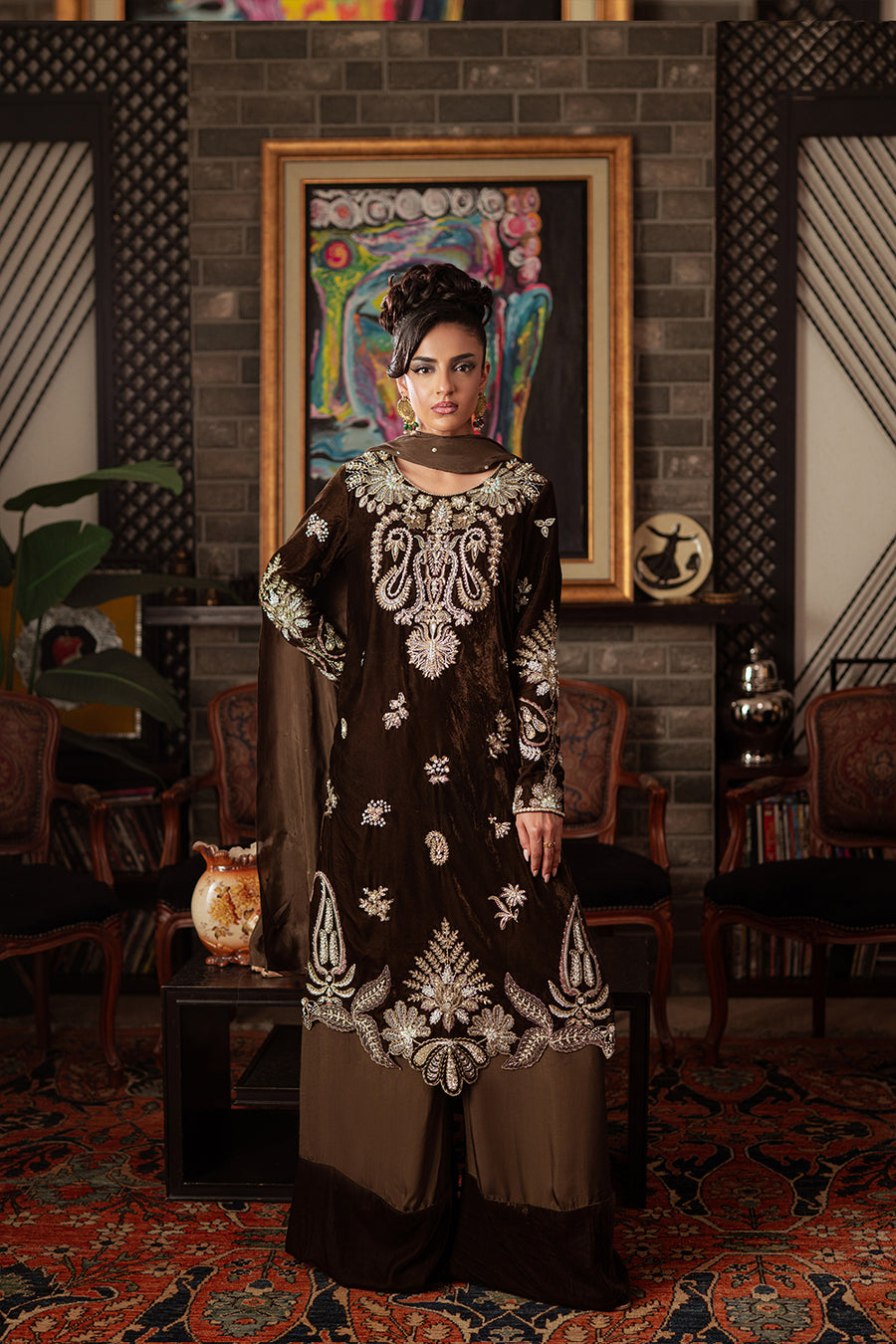Saira Rizwan | Velvet Pret 25 | GURR-SRVP25-09 by Saira Rizwan - Designer Dress - Type : Ladies Clothes - Available at Libayah - 100% Original 