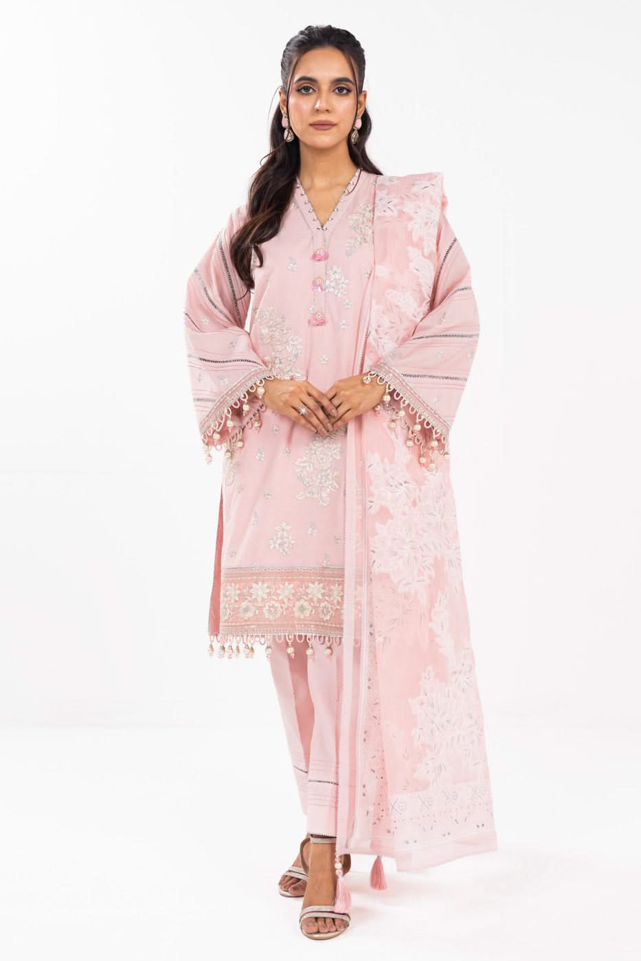 AlKaram | Festive Summer 25 | FC-13F-25-Baby Pink by Alkaram - Designer Dress - Type: Ladies Clothes - Available at Libayah - 100% Original