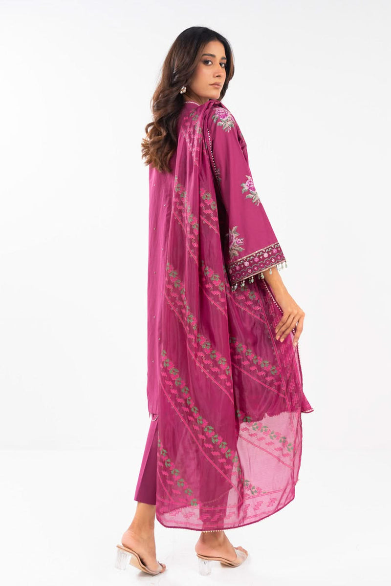 AlKaram | Festive Summer 25 | FC-17G-25-Magenta by Alkaram - Designer Dress - Type: Ladies Clothes - Available at Libayah - 100% Original