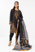 AlKaram | Festive Summer 25 | FC-1A-25-Black by Alkaram - Designer Dress - Type: Ladies Clothes - Available at Libayah - 100% Original