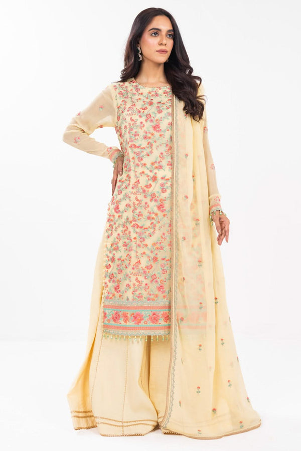 AlKaram | Festive Summer 25 | FC-21I-25-Yellow by Alkaram - Designer Dress - Type: Ladies Clothes - Available at Libayah - 100% Original