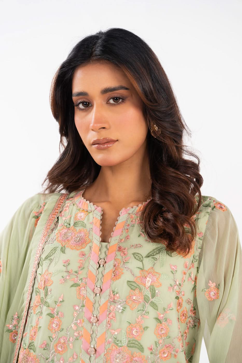 AlKaram | Festive Summer 25 | FC-22I-25-Pistachio by Alkaram - Designer Dress - Type: Ladies Clothes - Available at Libayah - 100% Original