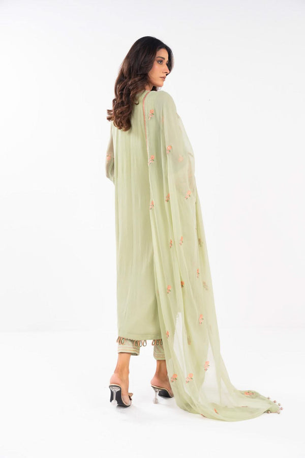 AlKaram | Festive Summer 25 | FC-22I-25-Pistachio by Alkaram - Designer Dress - Type: Ladies Clothes - Available at Libayah - 100% Original