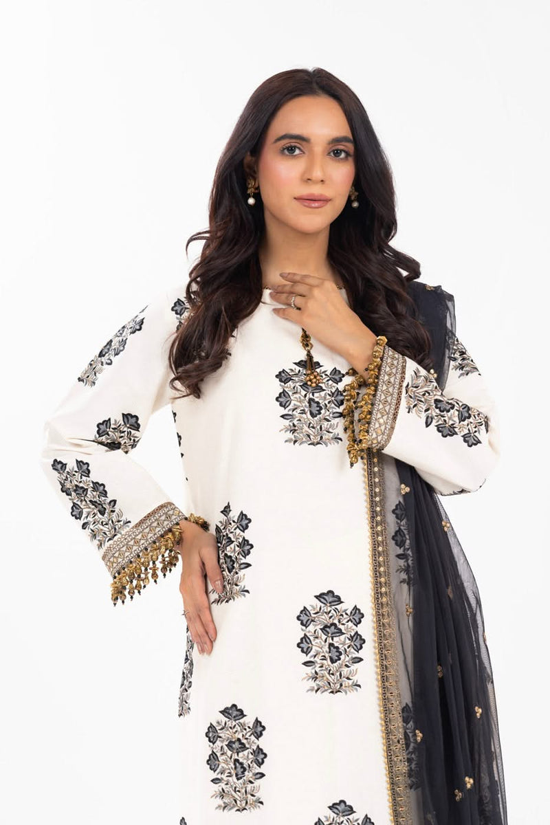 AlKaram | Festive Summer 25 | FC-30M-25-Off White by Alkaram - Designer Dress - Type: Ladies Clothes - Available at Libayah - 100% Original