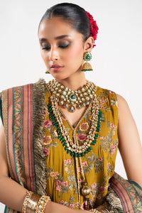 Alkaram | Festive Collection | FC-W-30K-23-3-Ochre by Alkaram - Designer Dress - Type: Ladies Clothes - Available at Libayah - 100% Original