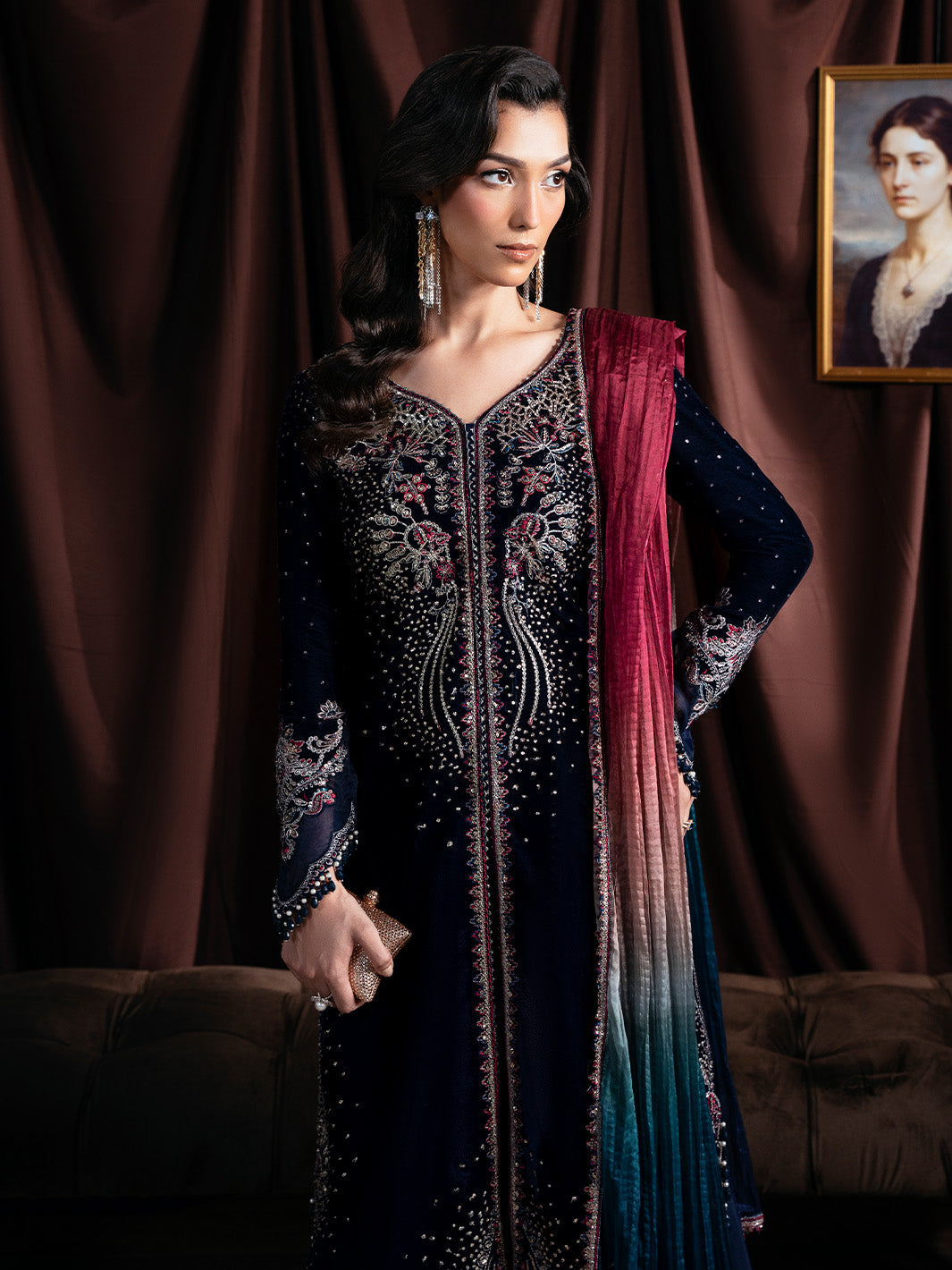 Faiza Faisal | Solene Luxury Velvets | ECLAT by Faiza Faisal - Designer Dress  - Type : Ladies Clothes - Available at Libayah - 100% Original 