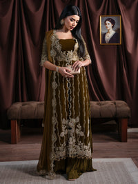 Faiza Faisal | Solene Luxury Velvets | EVANIA by Faiza Faisal - Designer Dress  - Type : Ladies Clothes - Available at Libayah - 100% Original 