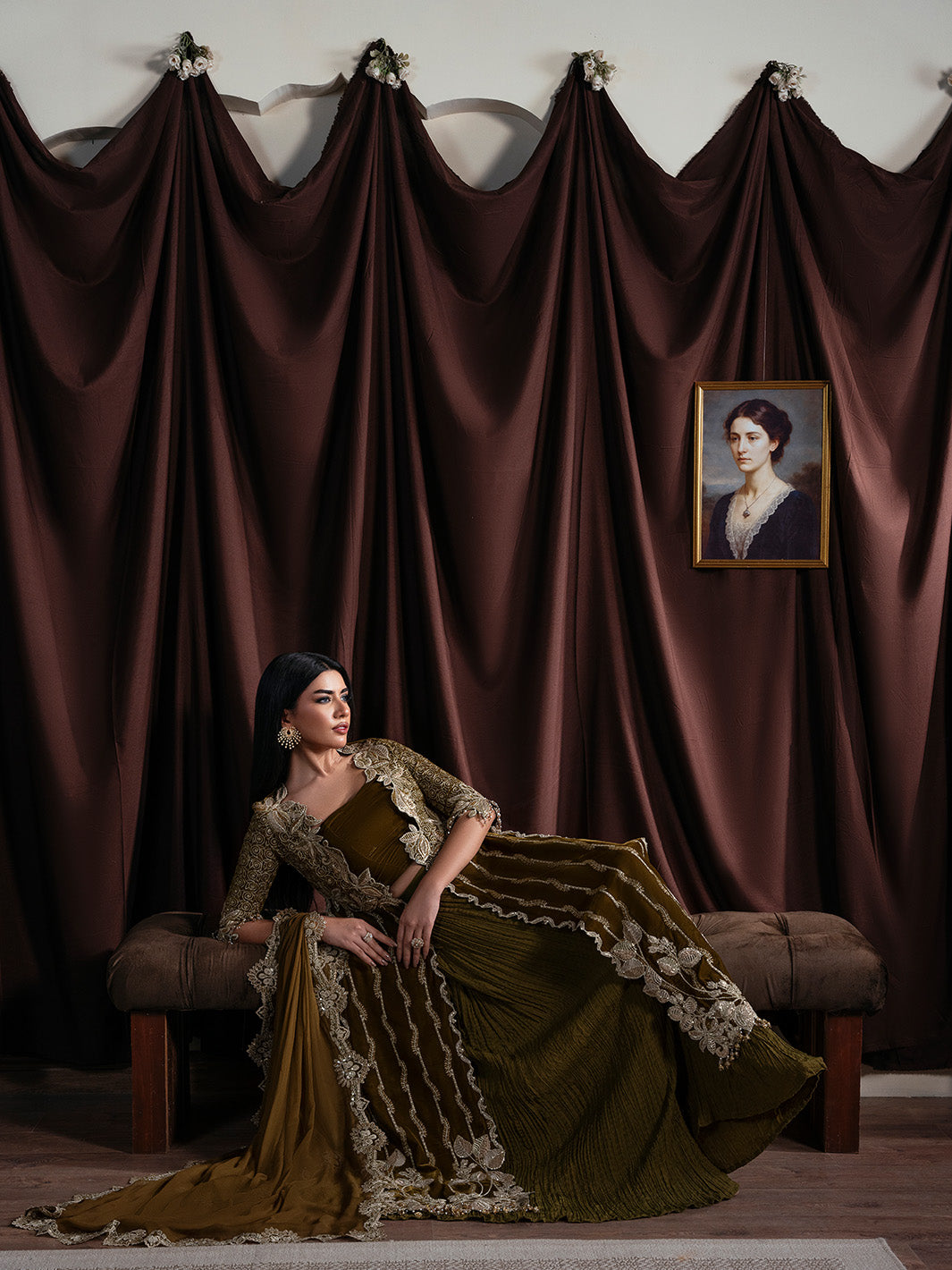 Faiza Faisal | Solene Luxury Velvets | EVANIA by Faiza Faisal - Designer Dress  - Type : Ladies Clothes - Available at Libayah - 100% Original 