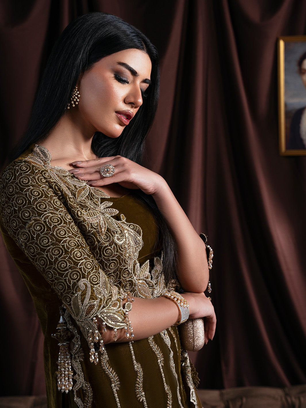 Faiza Faisal | Solene Luxury Velvets | EVANIA by Faiza Faisal - Designer Dress  - Type : Ladies Clothes - Available at Libayah - 100% Original 