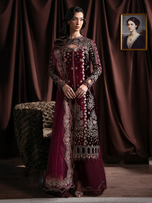 Faiza Faisal | Solene Luxury Velvets | RAVENA by Faiza Faisal - Designer Dress  - Type : Ladies Clothes - Available at Libayah - 100% Original 