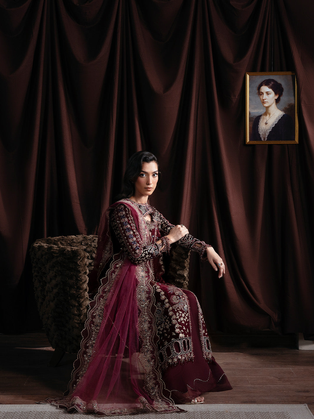 Faiza Faisal | Solene Luxury Velvets | RAVENA by Faiza Faisal - Designer Dress  - Type : Ladies Clothes - Available at Libayah - 100% Original 