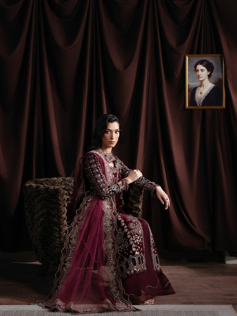 Faiza Faisal | Solene Luxury Velvets | RAVENA by Faiza Faisal - Designer Dress  - Type : Ladies Clothes - Available at Libayah - 100% Original 