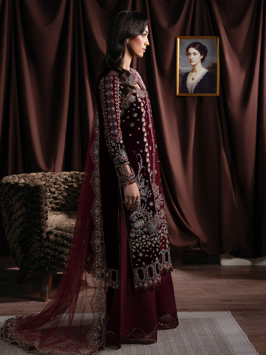 Faiza Faisal | Solene Luxury Velvets | RAVENA by Faiza Faisal - Designer Dress  - Type : Ladies Clothes - Available at Libayah - 100% Original 