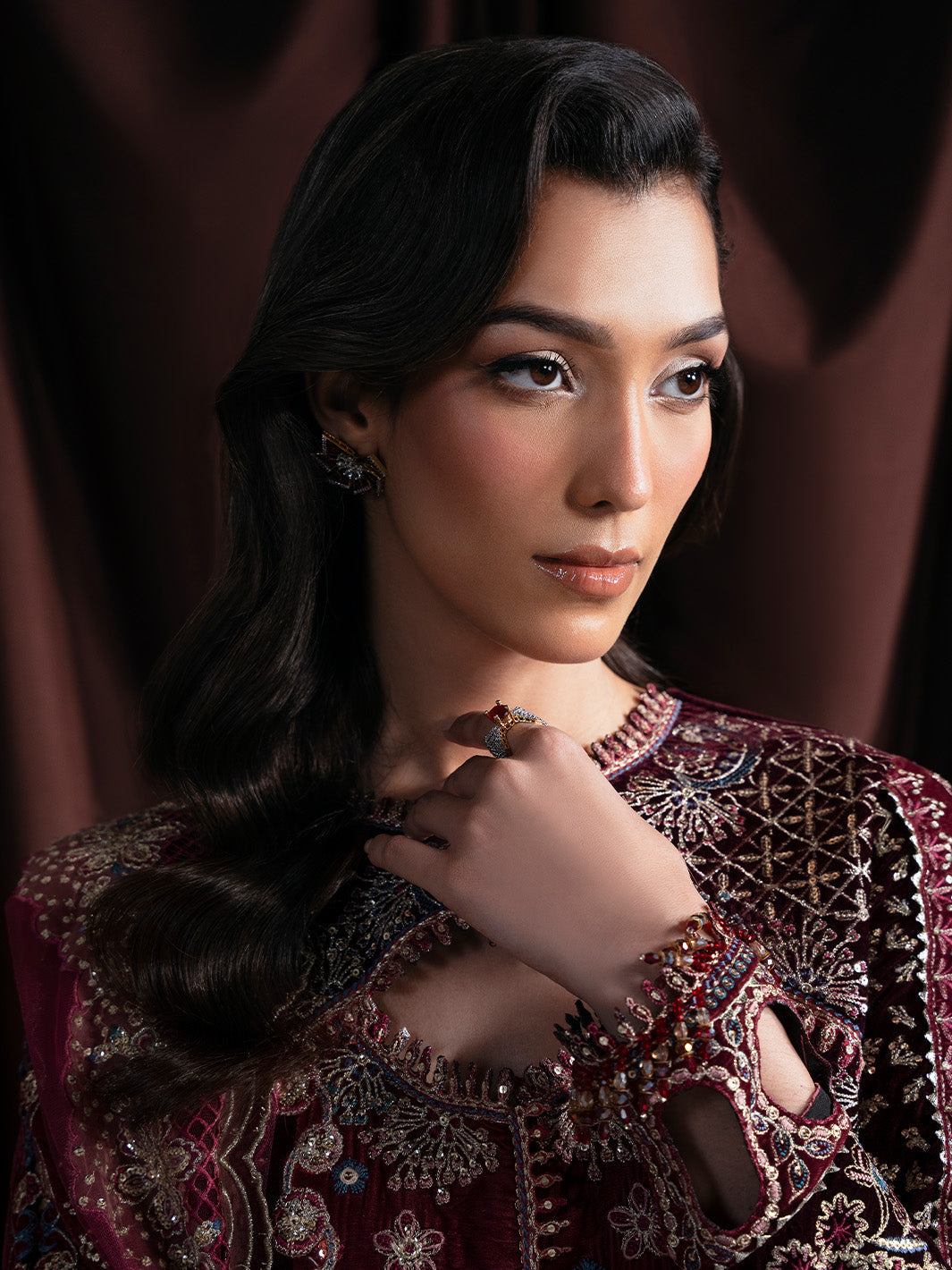 Faiza Faisal | Solene Luxury Velvets | RAVENA by Faiza Faisal - Designer Dress  - Type : Ladies Clothes - Available at Libayah - 100% Original 