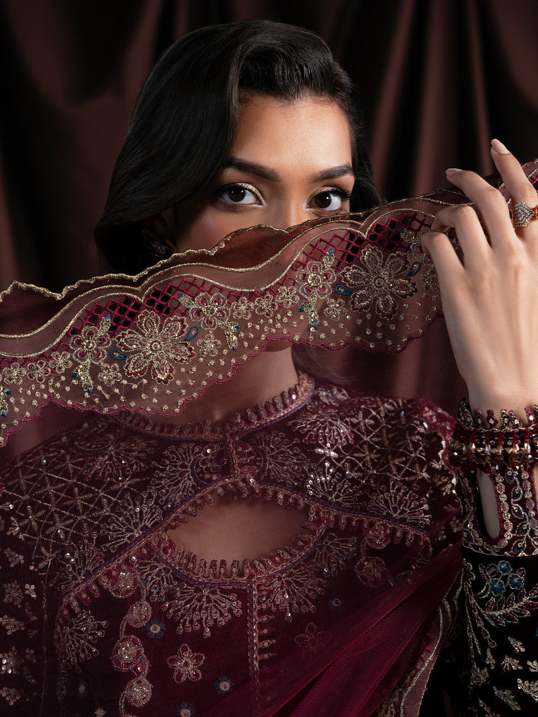 Faiza Faisal | Solene Luxury Velvets | RAVENA by Faiza Faisal - Designer Dress  - Type : Ladies Clothes - Available at Libayah - 100% Original 