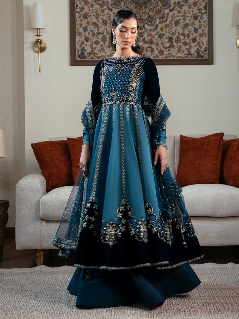 Faiza Faisal | Solene Luxury Velvets |CELESTINE by Faiza Faisal - Designer Dress  - Type : Ladies Clothes - Available at Libayah - 100% Original 