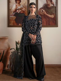 Faiza Faisal | Solene Luxury Velvets | NOIR by Faiza Faisal - Designer Dress  - Type : Ladies Clothes - Available at Libayah - 100% Original 