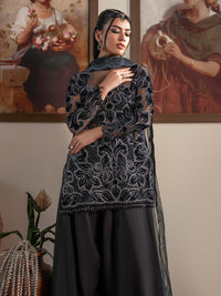 Faiza Faisal | Solene Luxury Velvets | NOIR by Faiza Faisal - Designer Dress  - Type : Ladies Clothes - Available at Libayah - 100% Original 