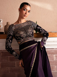Faiza Faisal | Solene Luxury Velvets | VELORA by Faiza Faisal - Designer Dress  - Type : Ladies Clothes - Available at Libayah - 100% Original 