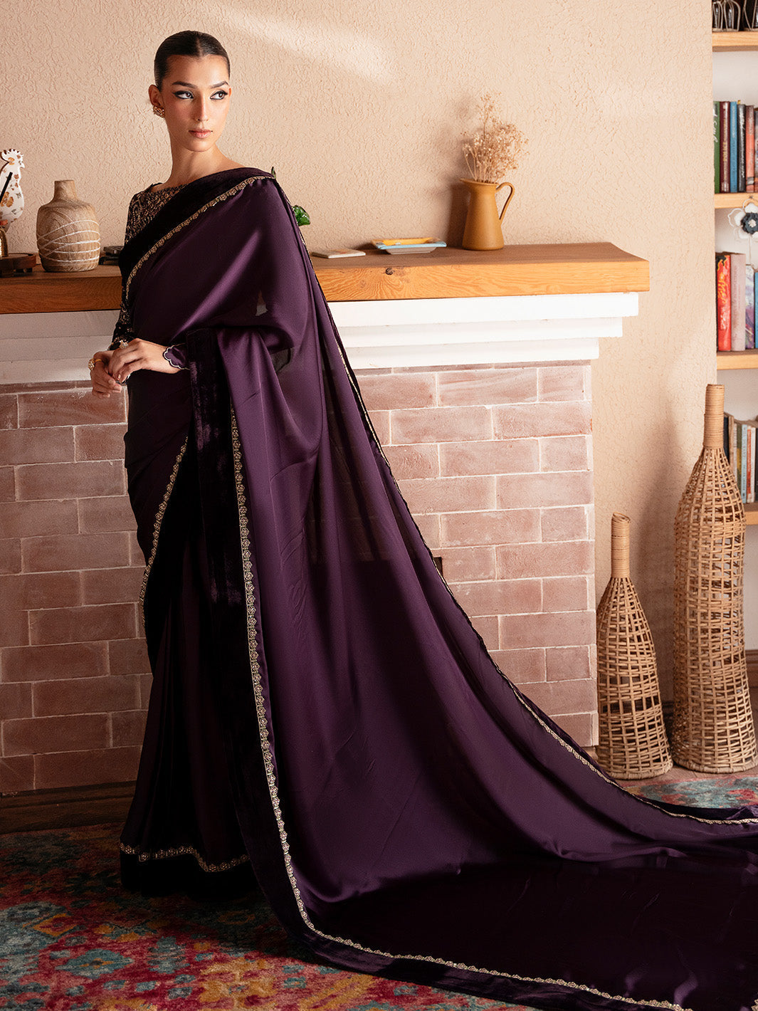 Faiza Faisal | Solene Luxury Velvets | VELORA by Faiza Faisal - Designer Dress  - Type : Ladies Clothes - Available at Libayah - 100% Original 
