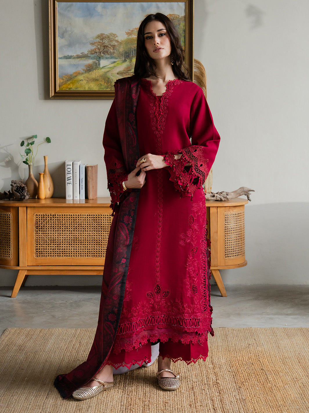 Faiza Faisal | Dastaan Khaddar 25 | ZIMAL by Faiza Faisal - Designer Dress  - Type : Ladies Clothes - Available at Libayah - 100% Original 