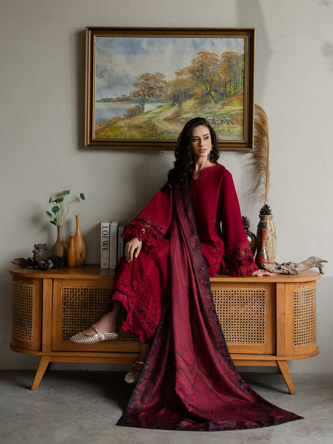 Faiza Faisal | Dastaan Khaddar 25 | ZIMAL by Faiza Faisal - Designer Dress  - Type : Ladies Clothes - Available at Libayah - 100% Original 