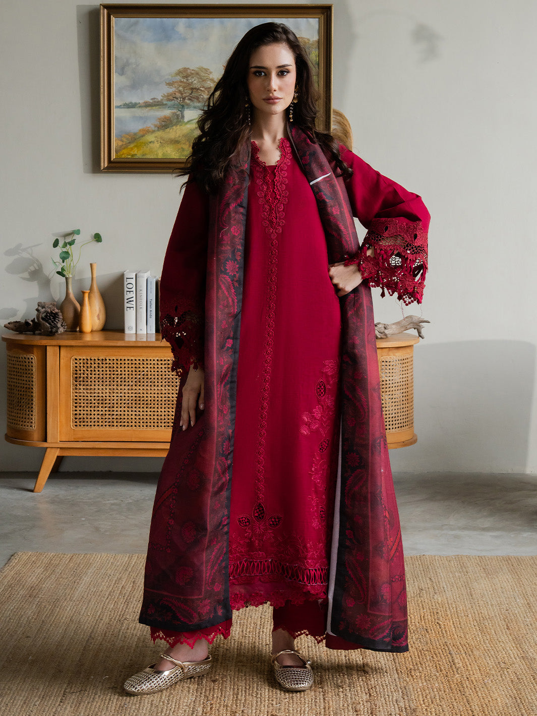 Faiza Faisal | Dastaan Khaddar 25 | ZIMAL by Faiza Faisal - Designer Dress  - Type : Ladies Clothes - Available at Libayah - 100% Original 