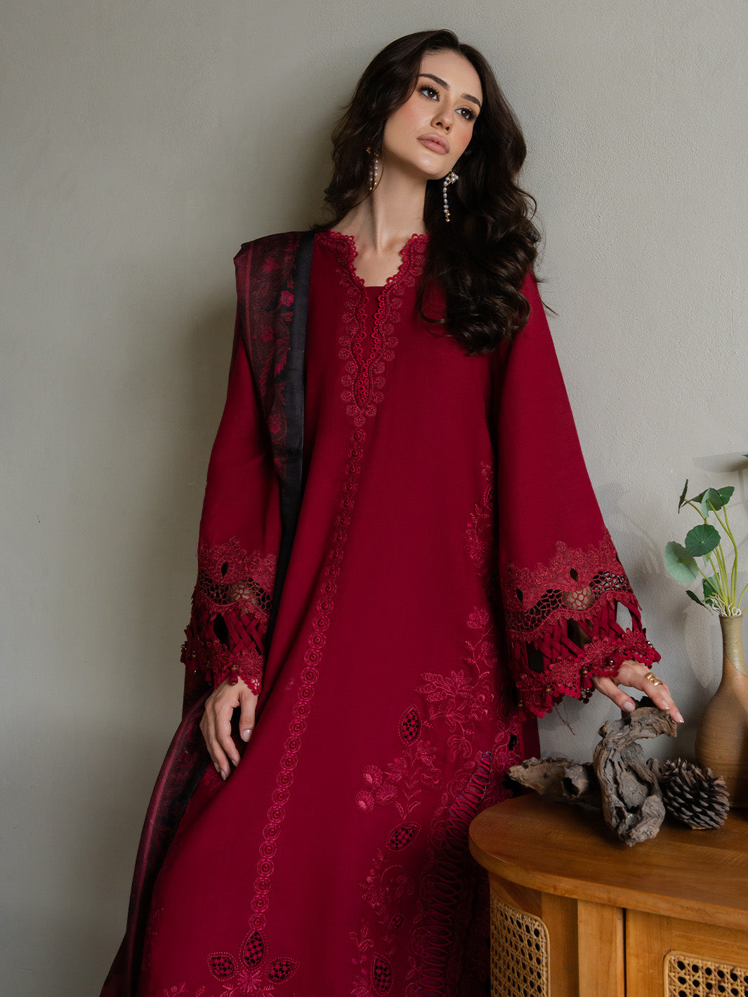 Faiza Faisal | Dastaan Khaddar 25 | ZIMAL by Faiza Faisal - Designer Dress  - Type : Ladies Clothes - Available at Libayah - 100% Original 