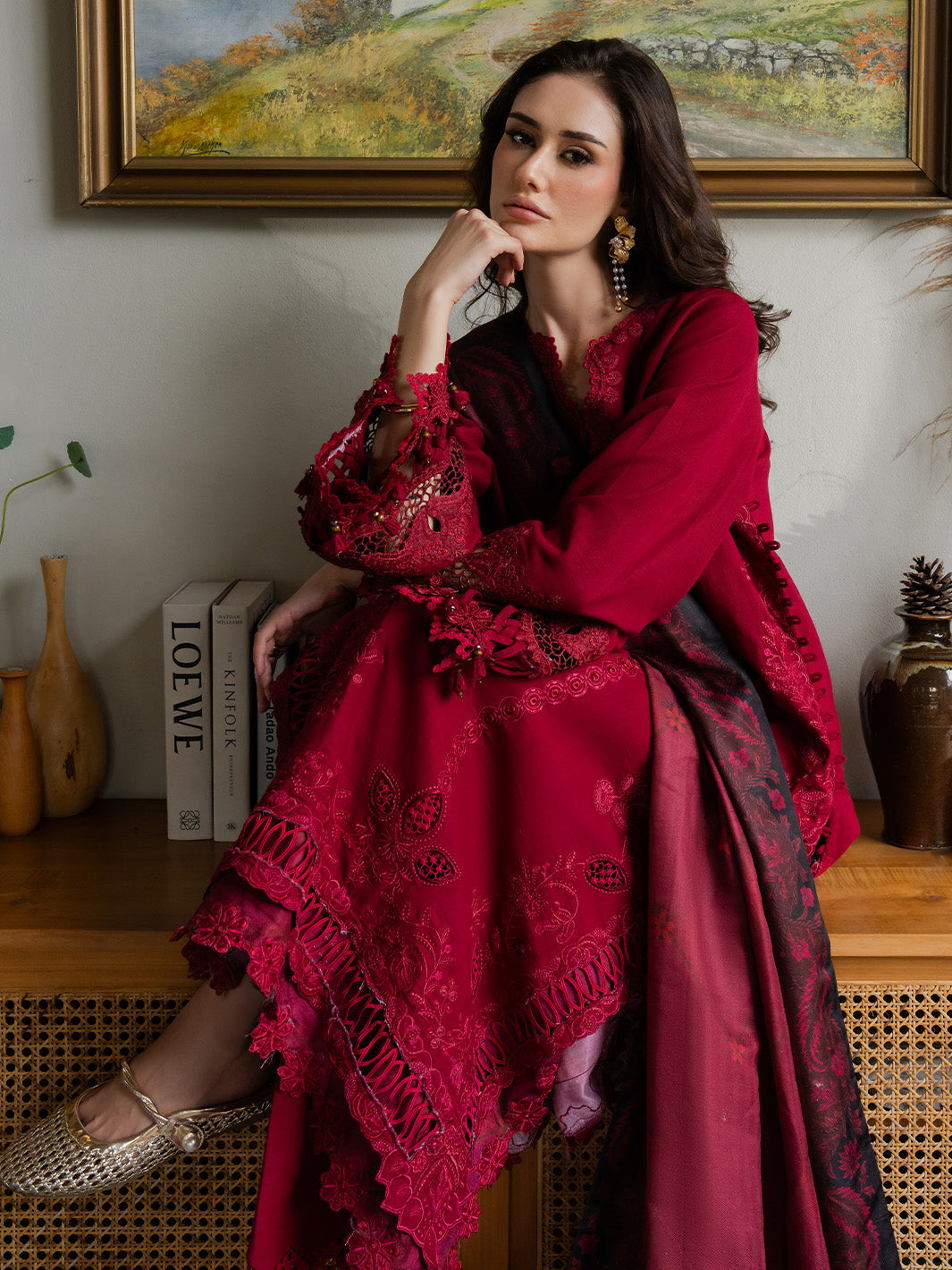 Faiza Faisal | Dastaan Khaddar 25 | ZIMAL by Faiza Faisal - Designer Dress  - Type : Ladies Clothes - Available at Libayah - 100% Original 