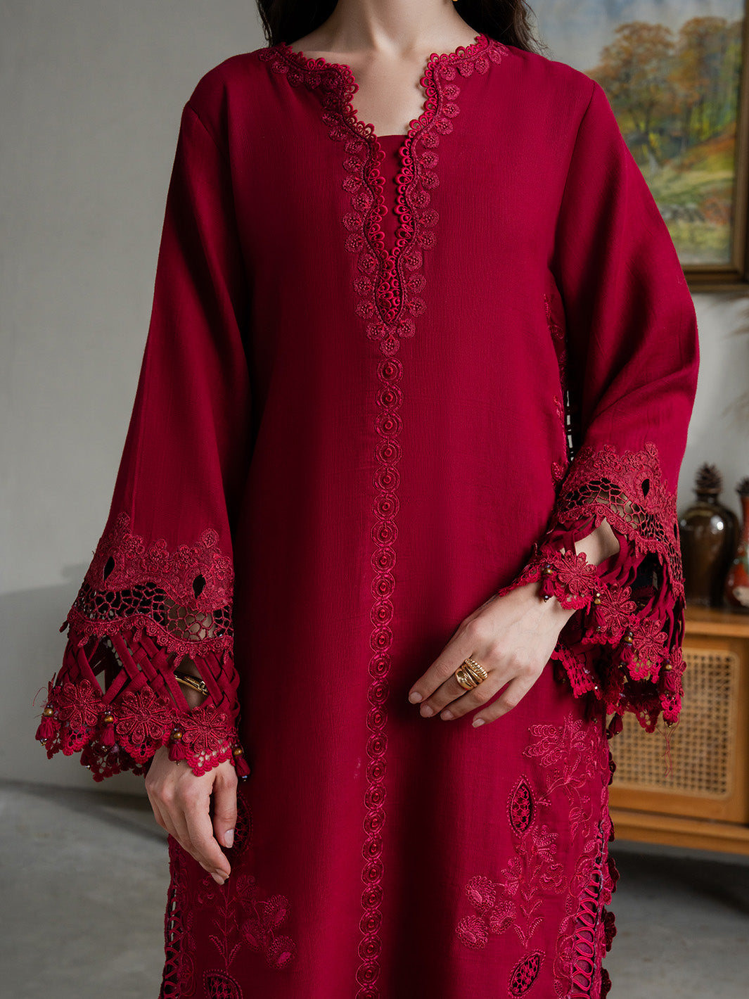 Faiza Faisal | Dastaan Khaddar 25 | ZIMAL by Faiza Faisal - Designer Dress  - Type : Ladies Clothes - Available at Libayah - 100% Original 