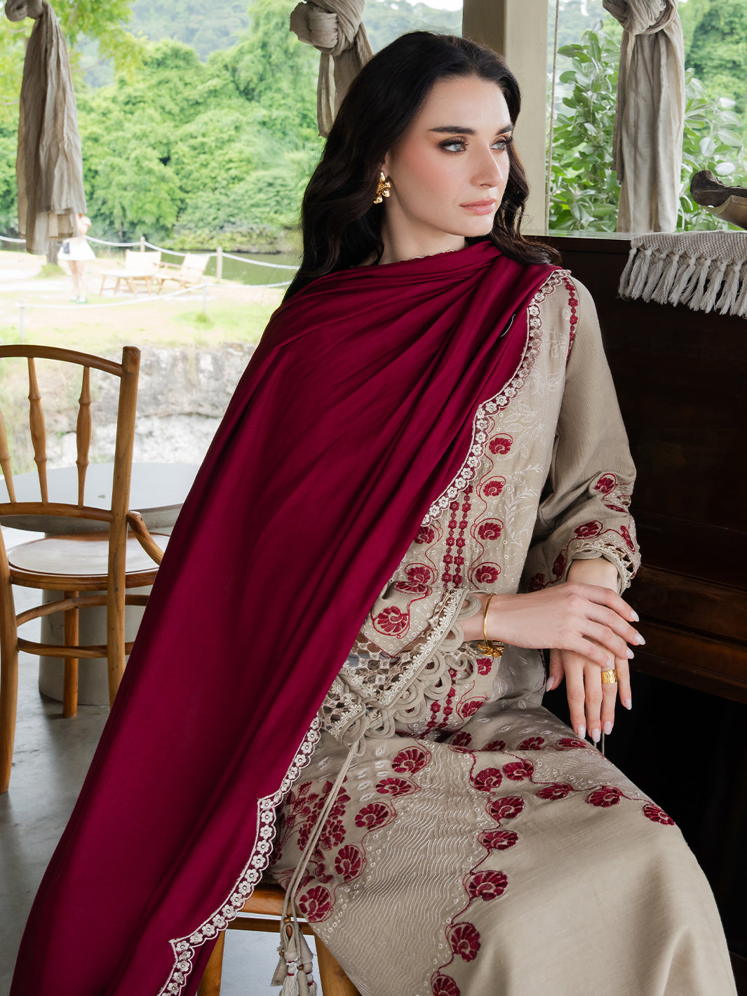 Faiza Faisal | Dastaan Khaddar 25 | AILEEN by Faiza Faisal - Designer Dress  - Type : Ladies Clothes - Available at Libayah - 100% Original 