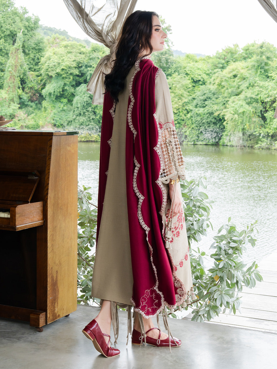 Faiza Faisal | Dastaan Khaddar 25 | AILEEN by Faiza Faisal - Designer Dress  - Type : Ladies Clothes - Available at Libayah - 100% Original 