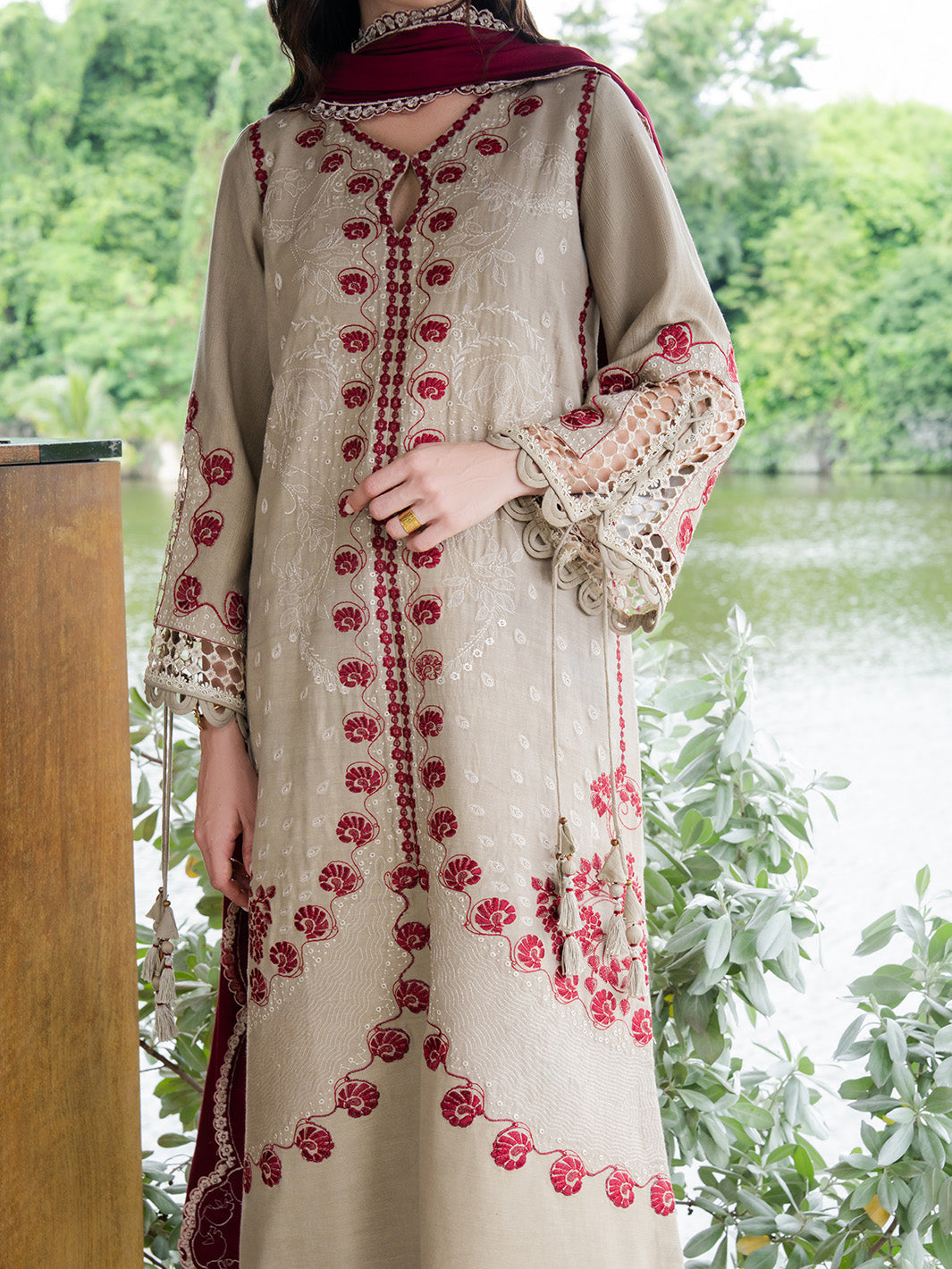 Faiza Faisal | Dastaan Khaddar 25 | AILEEN by Faiza Faisal - Designer Dress  - Type : Ladies Clothes - Available at Libayah - 100% Original 