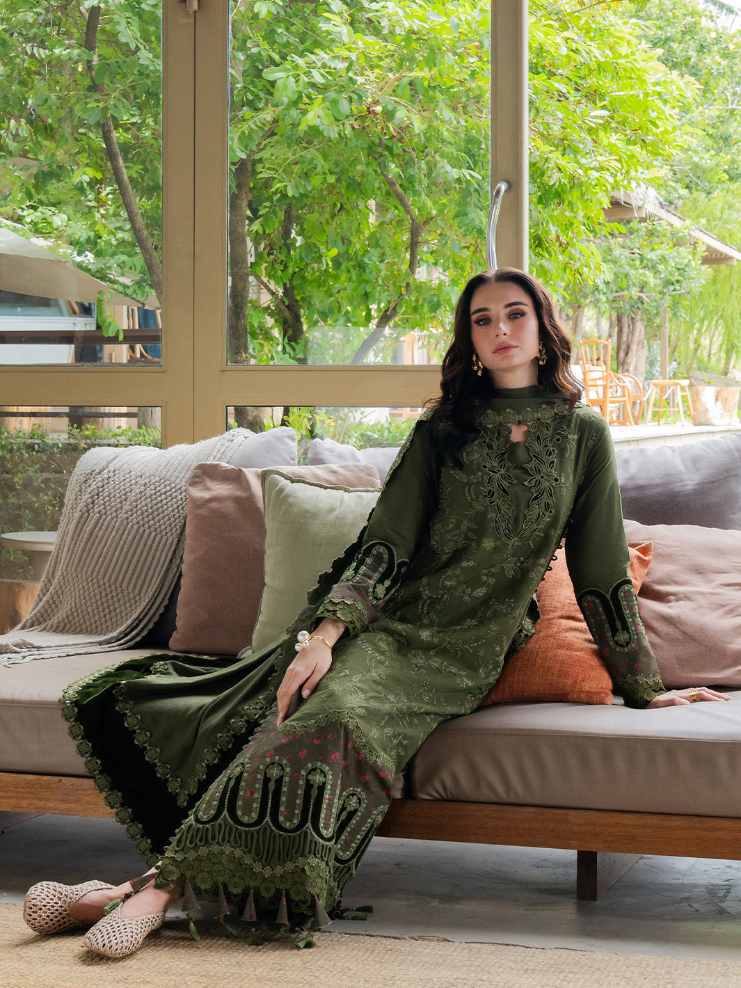 Faiza Faisal | Dastaan Khaddar 25 | RUMIYA by Faiza Faisal - Designer Dress  - Type : Ladies Clothes - Available at Libayah - 100% Original 