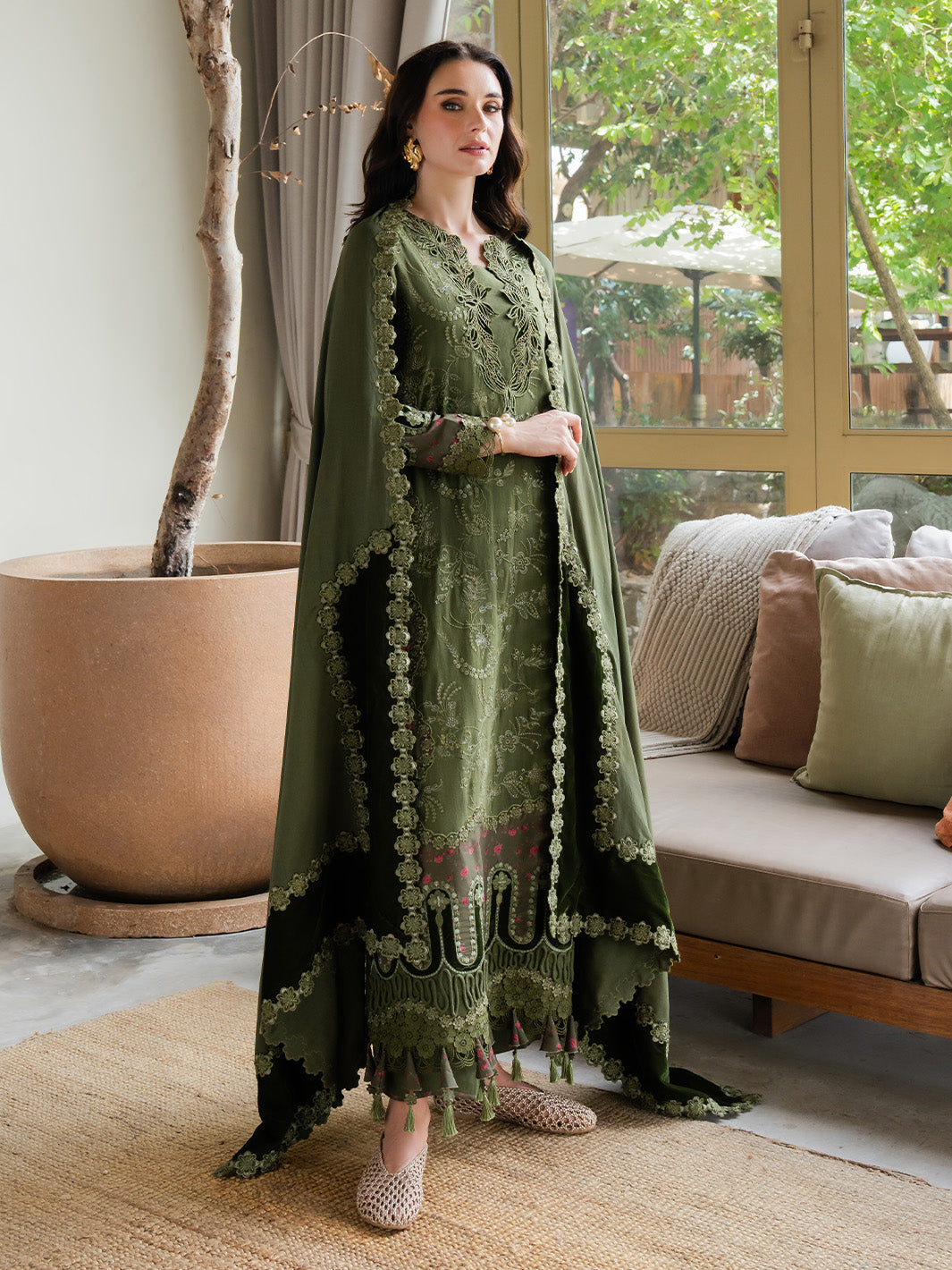 Faiza Faisal | Dastaan Khaddar 25 | RUMIYA by Faiza Faisal - Designer Dress  - Type : Ladies Clothes - Available at Libayah - 100% Original 