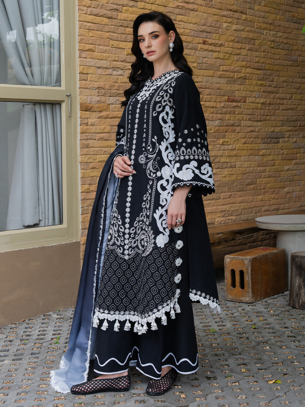 Faiza Faisal | Dastaan Khaddar 25 | REHA by Faiza Faisal - Designer Dress  - Type : Ladies Clothes - Available at Libayah - 100% Original 