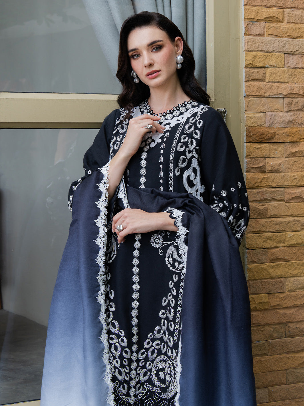 Faiza Faisal | Dastaan Khaddar 25 | REHA by Faiza Faisal - Designer Dress  - Type : Ladies Clothes - Available at Libayah - 100% Original 